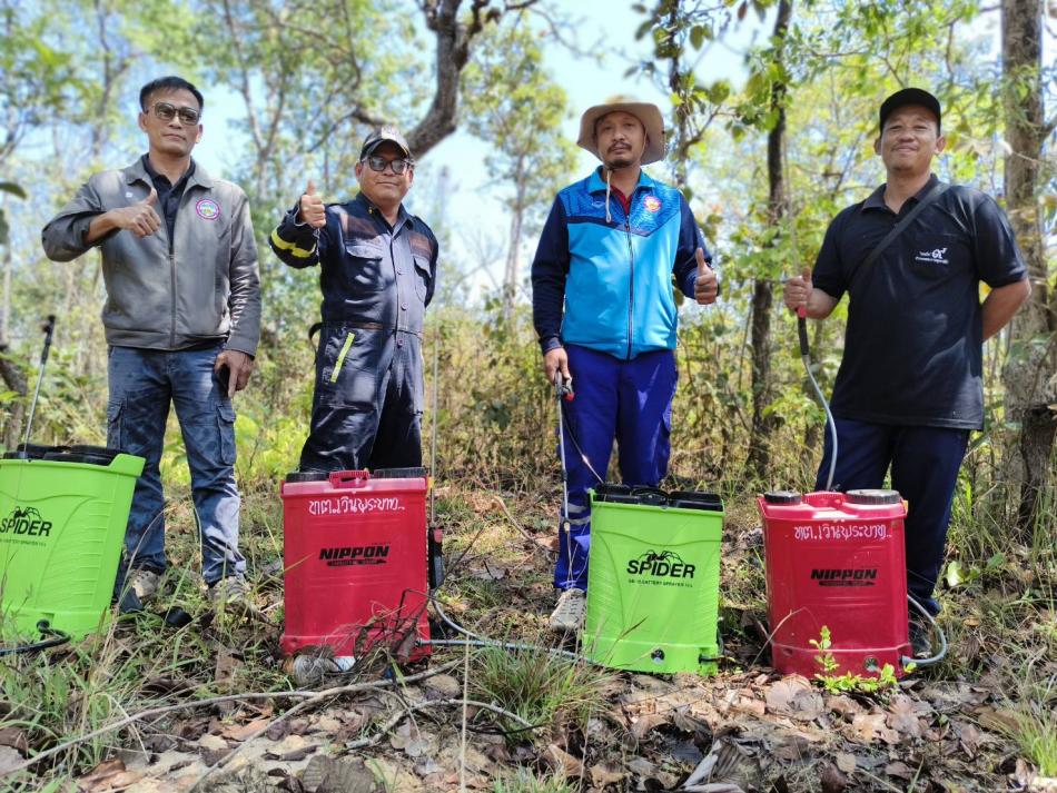 ดับไฟป่าหนองลิ้นจี่ หมู่ที่ 7 บ้านม่วง